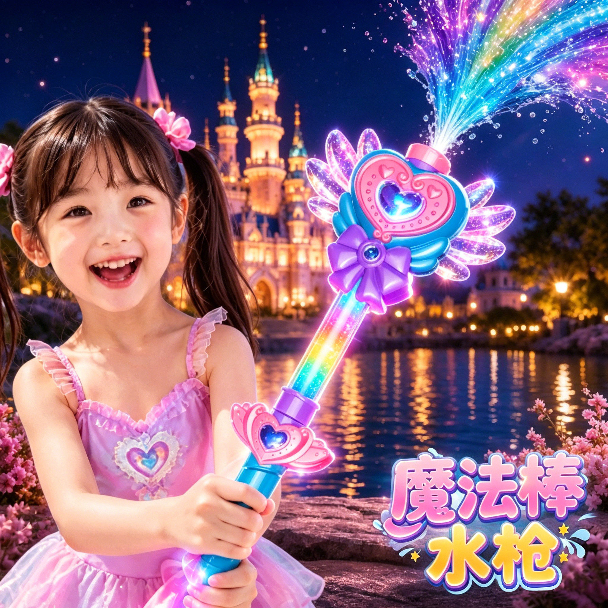2026新款仙女棒水枪大容量抽拉式图片