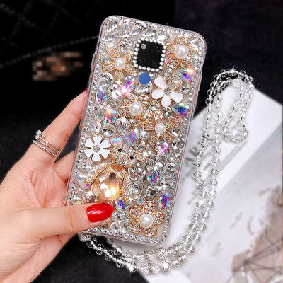 透明高级满钻适用华为Mate20x手机壳新品9网红50E硬壳VS2保护套8Pro外壳60X奢华100水钻X8 5G全包70Pro女款X3