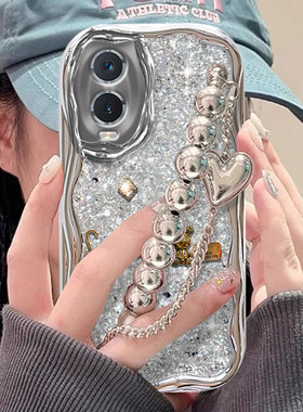 高级轻奢奶油纹适用VIVOY76S手机壳爆闪vivoS16e/2025年S15e春S17防摔Y51s小众11外壳S19亮片Z6x新品12全包