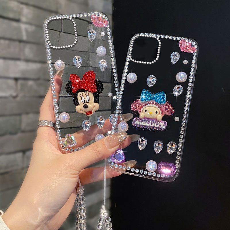 满钻奢华镶钻适用苹果iPhone16promax手机壳小众16全包15Pro卡通7高级感SE(第二代)透明13硬壳6SPLus新品16