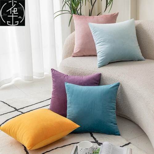 Throw pillow sofa back cushion cover velvet Pillow case