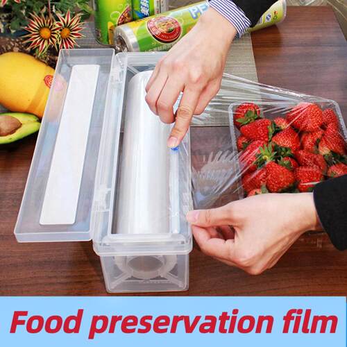 Food Wrap Stretch Clear Cling Wrap Plastic Wrap Dispenser