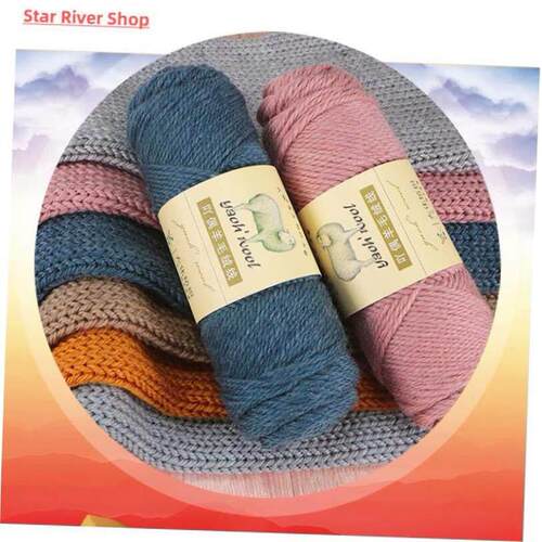 100g/ball DIY Soft Thick Wool Yarn Woolen Crochet Yarn Hand