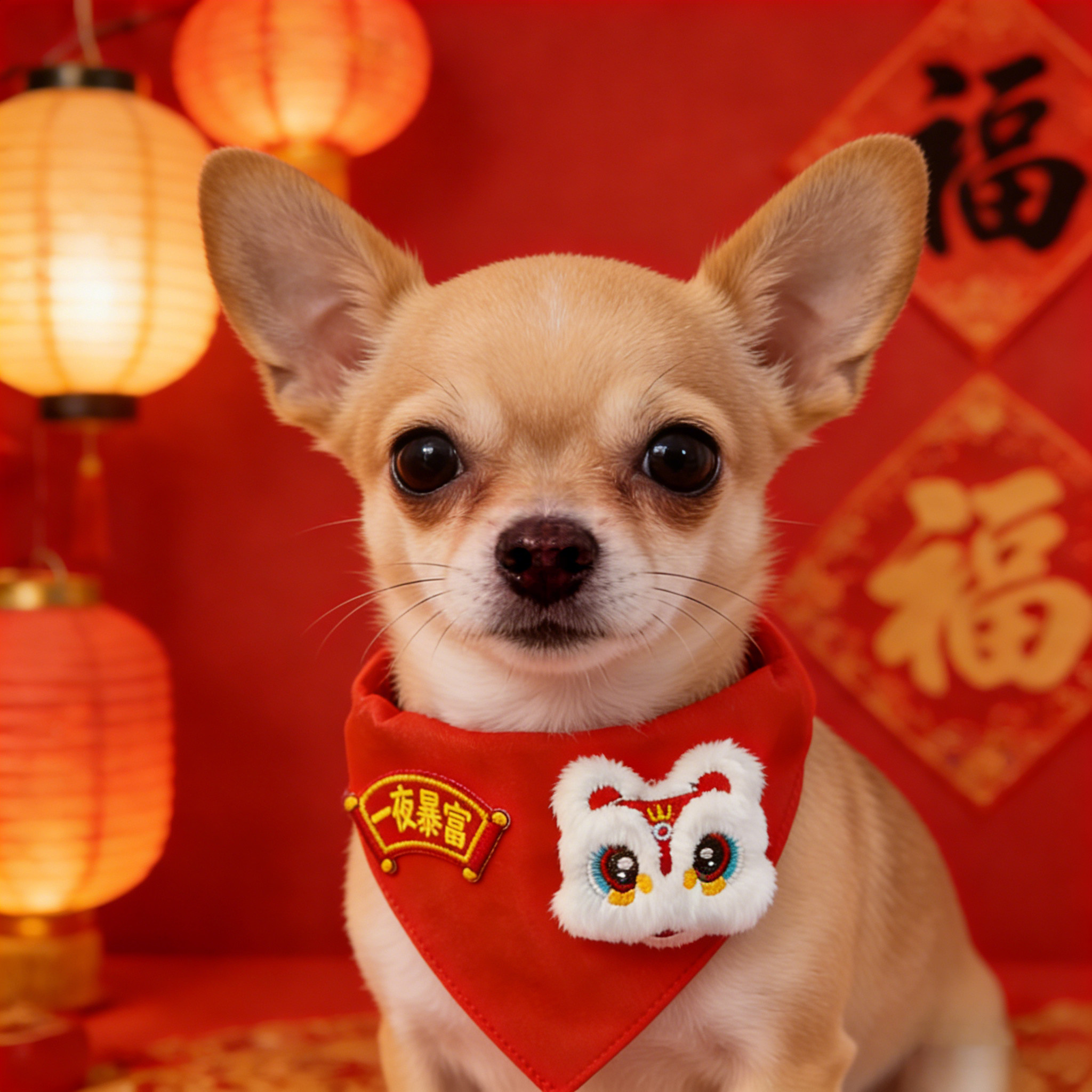 吉娃娃专用狗狗新年围脖口水巾装饰红色喜庆配饰春节围巾可爱小狗,宠物/宠物食品及用品,围巾/口水巾,淘宝优惠券,粉丝福利购,淘宝优惠卷