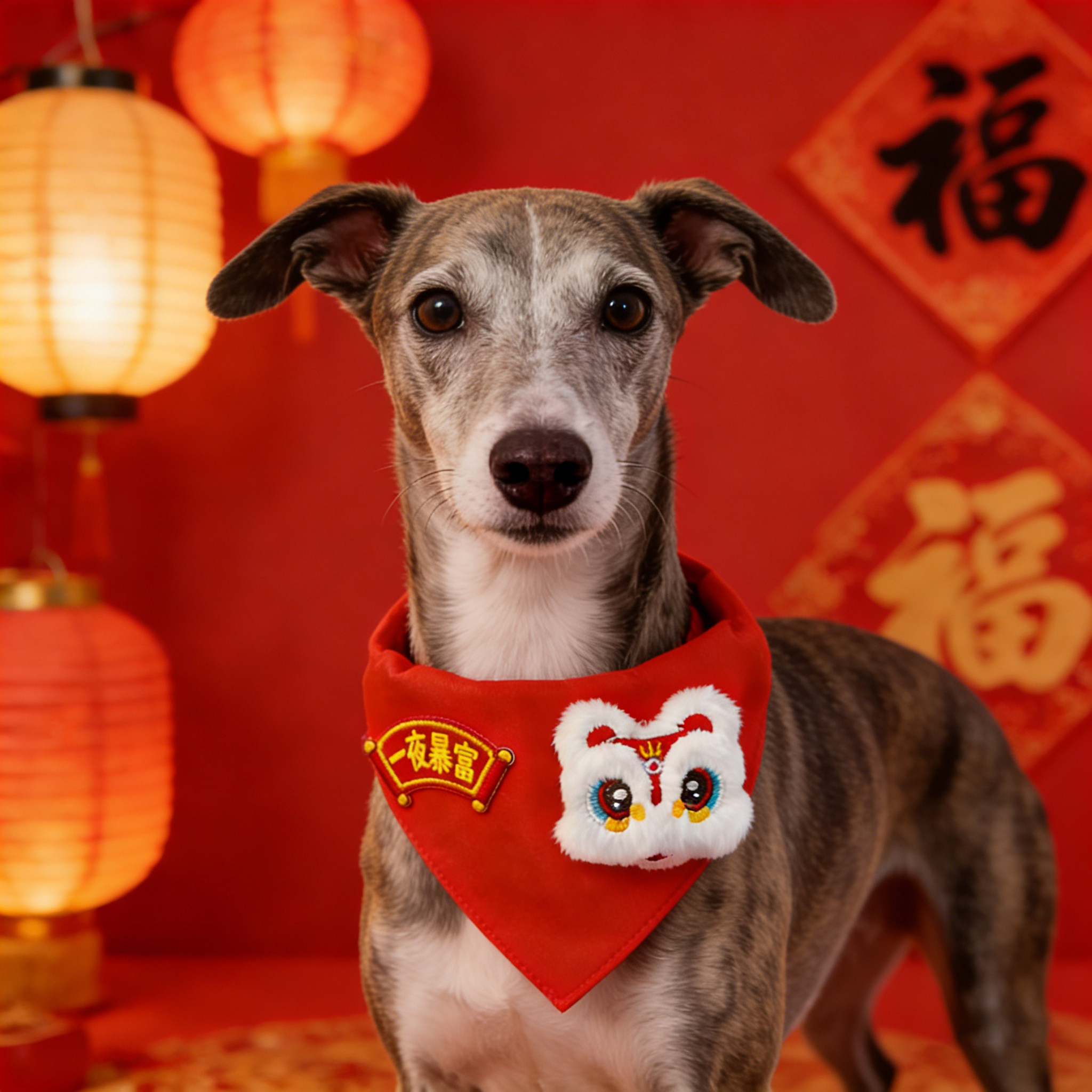 灵缇专用狗狗新年围脖口水巾红色马年围兜大型犬大狗喜庆春节配饰,宠物/宠物食品及用品,围巾/口水巾,淘宝优惠券,粉丝福利购,淘宝优惠卷