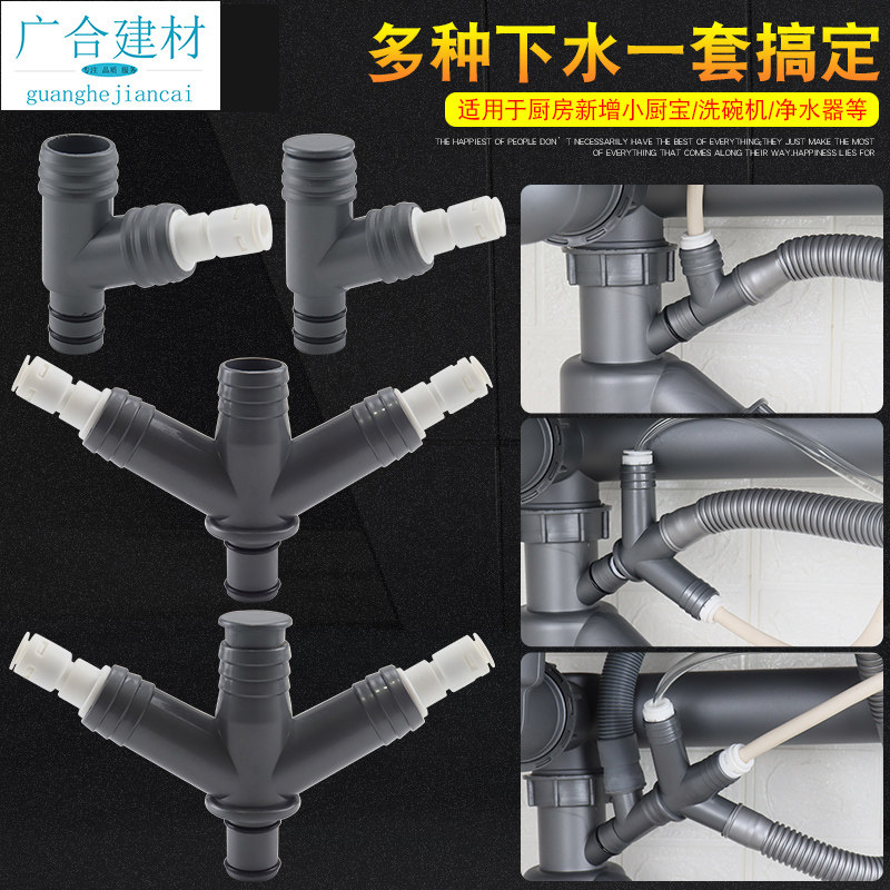 福美居鸡爪三通四通增加接口图片