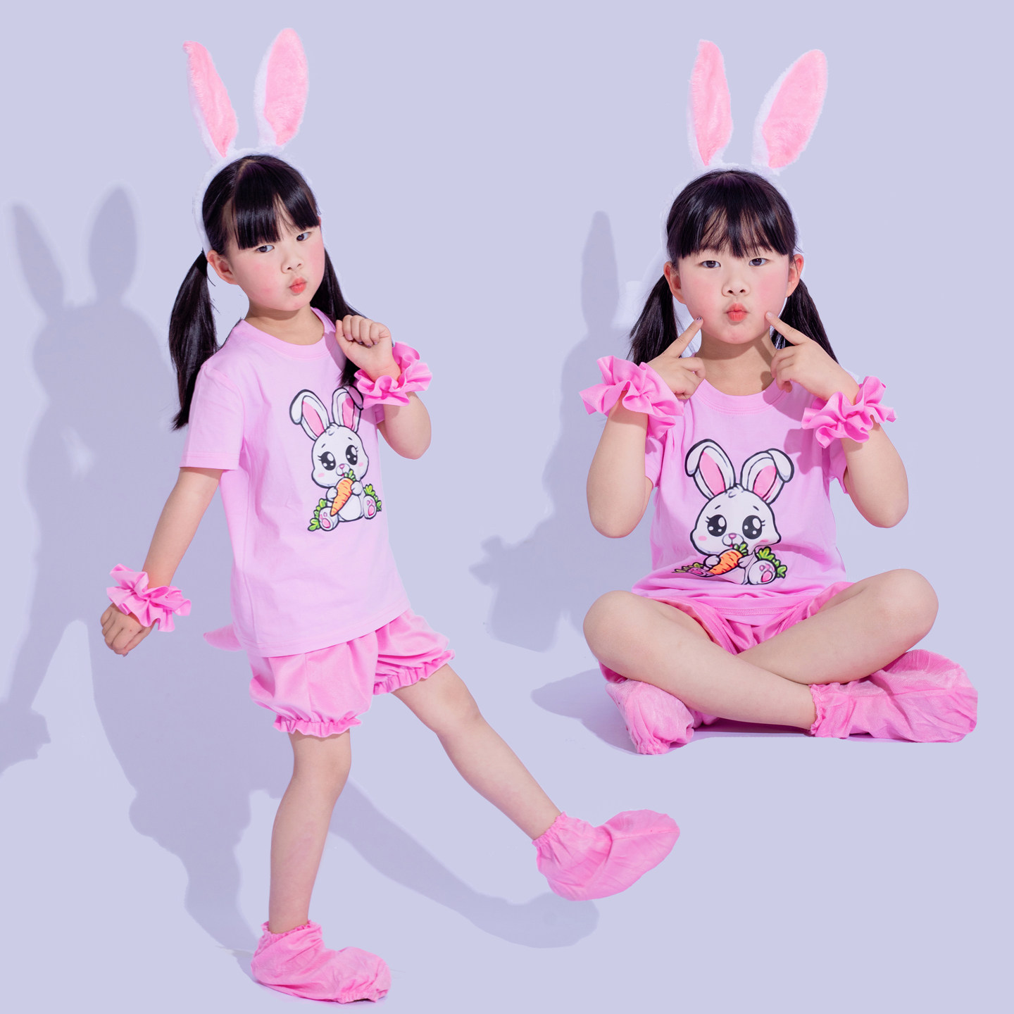 六一小兔子动物演出服幼儿园合唱班服小学生运动会小兔子主题舞蹈