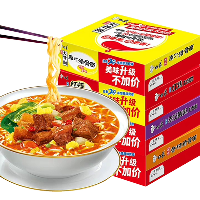 袋装混合口味白象方便面