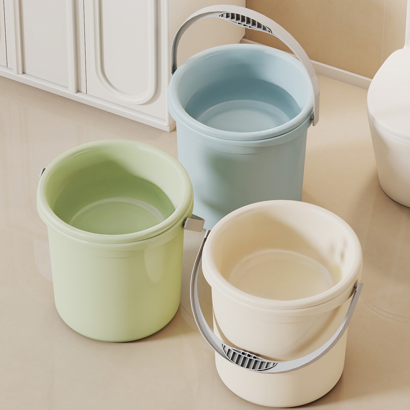 水桶学生宿舍洗澡洗衣服泡脚多功能家用储水用桶大容量手提耐高温