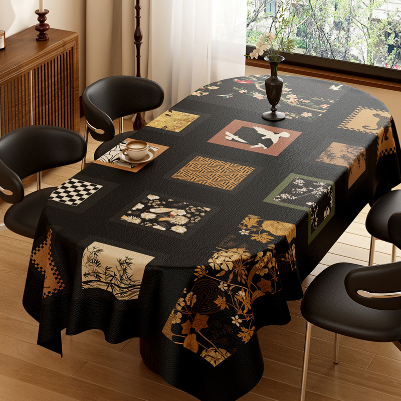 中古风桌布小羊皮复古餐布