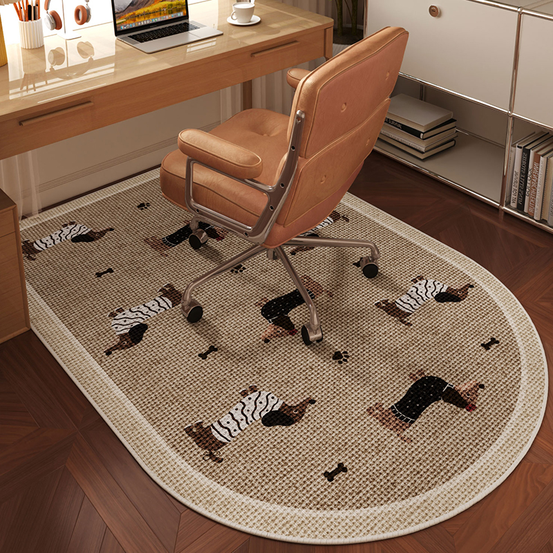 卡通拱形电脑椅地垫书房书桌下学习椅子地毯电竞椅滑轮地板保护垫