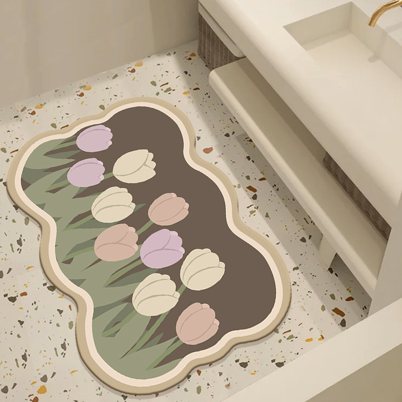 新疆包邮洗手台吸水垫卫生间浴室防滑脚垫洗漱台浴室柜地垫厕所洗,居家布艺,家用脚垫,淘宝优惠券,粉丝福利购,淘宝优惠卷