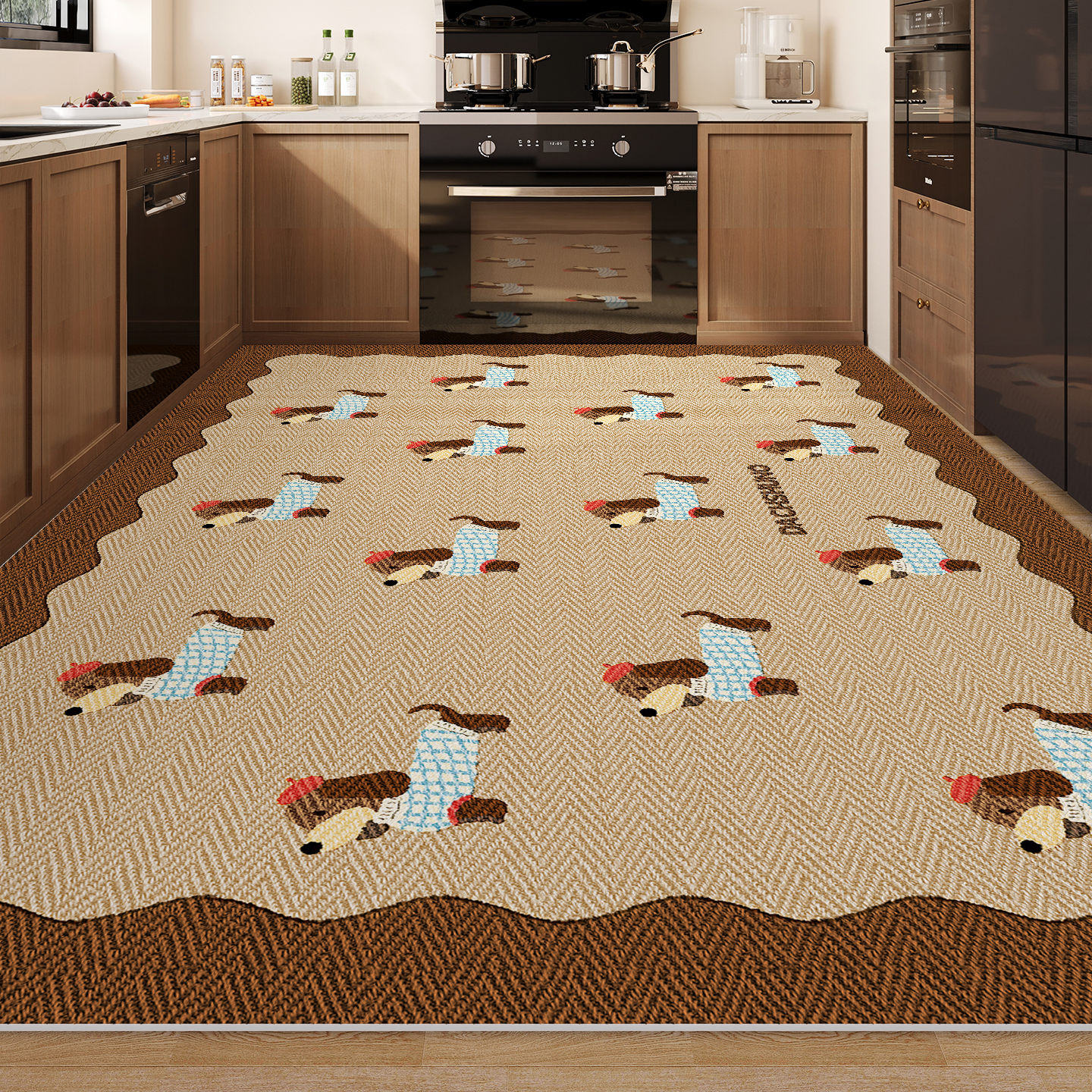 厨房地垫大面积全铺防水防油脚垫