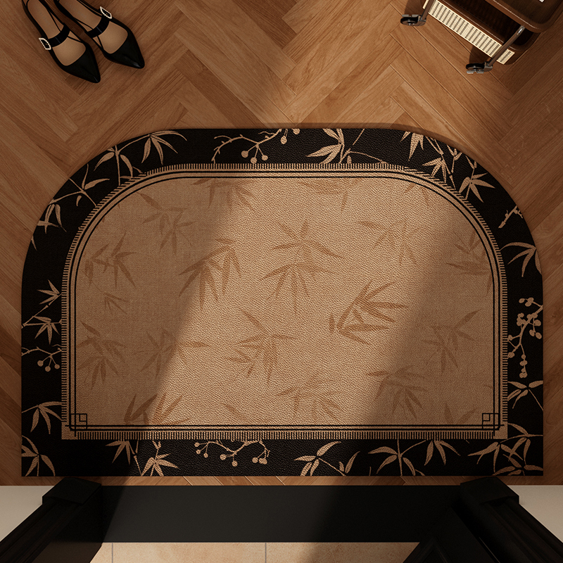 中古风入户门地垫可擦免洗门垫