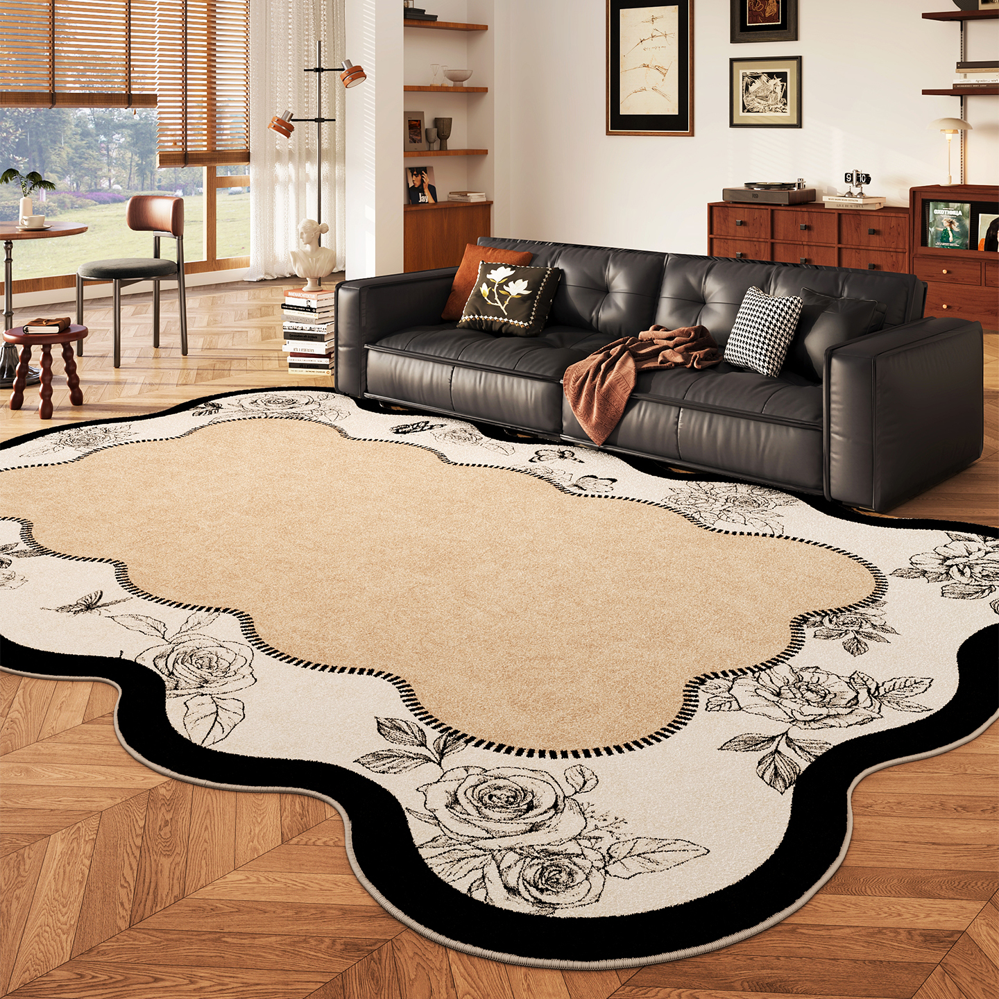 异形地毯客厅中古风不规则沙发毯