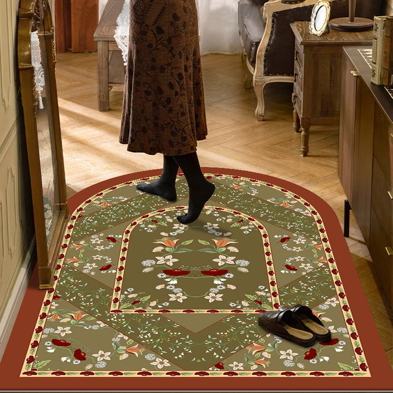 入户门家用地垫水晶绒北欧