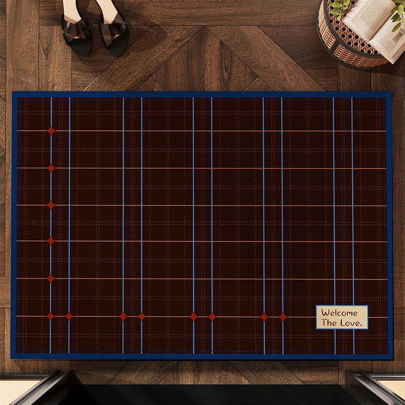 中古风入户门地垫耐脏吸水防滑垫