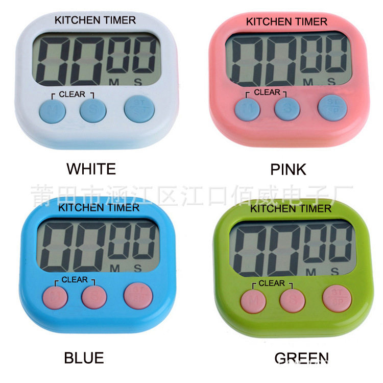 timer厨房计时器大屏幕电子定时器闹钟学生时间管理记时家用
