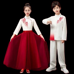 如愿舞蹈服装儿童演讲爱国主题朗诵服装男女大合唱少年有志演出服
