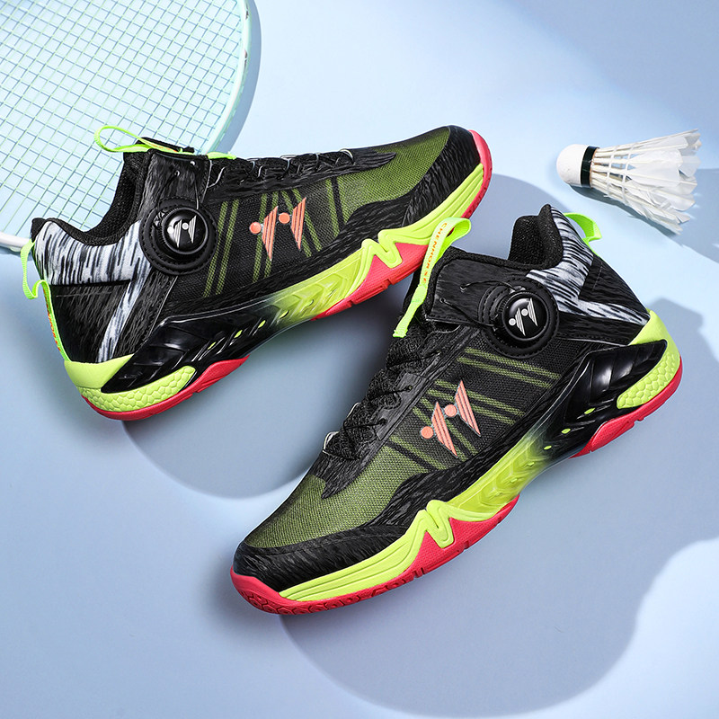 专业级羽毛球鞋男款真碳板宽楦水泥地耐磨回弹比赛室外训练羽毛球