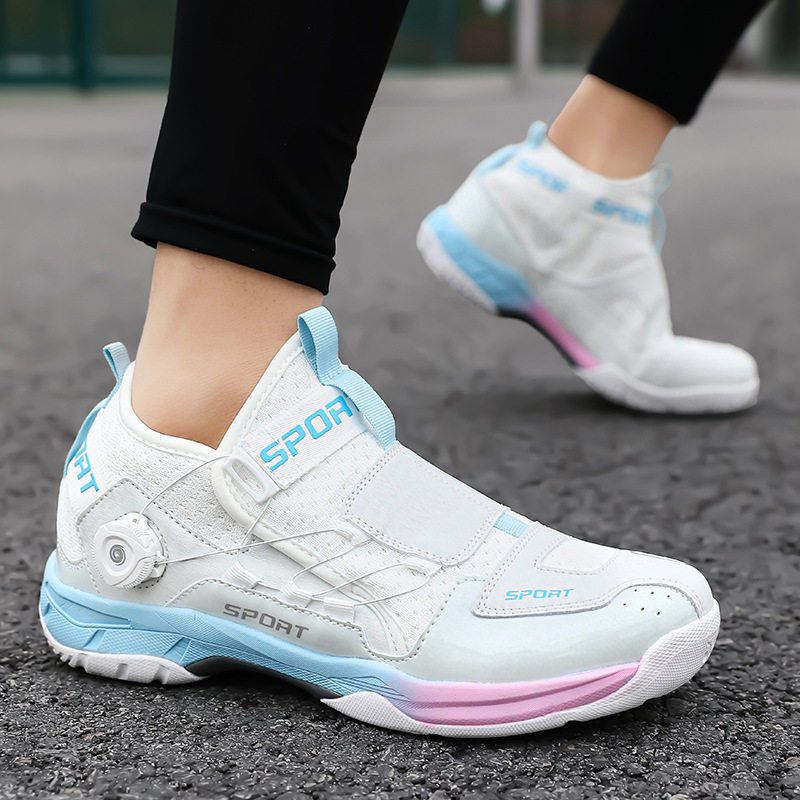 旋转扣羽毛球鞋网球鞋新款乒乓球鞋男女运动鞋儿童大童训练鞋子