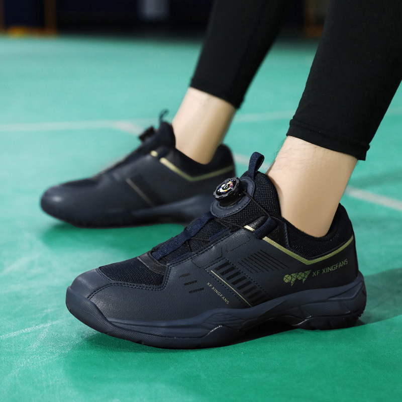 专业羽毛球鞋男款耐磨防滑训练鞋纽扣轻便男女青少年休闲运动鞋女