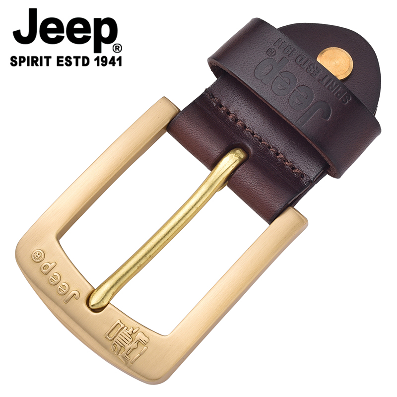 JEEP 솔리드 구리 버클 클립 첫 번째 레이어 소 가죽 벨트 버클 헤드 지프 3.8CM 벨트 액세서리 구리 버클 수도꼭지