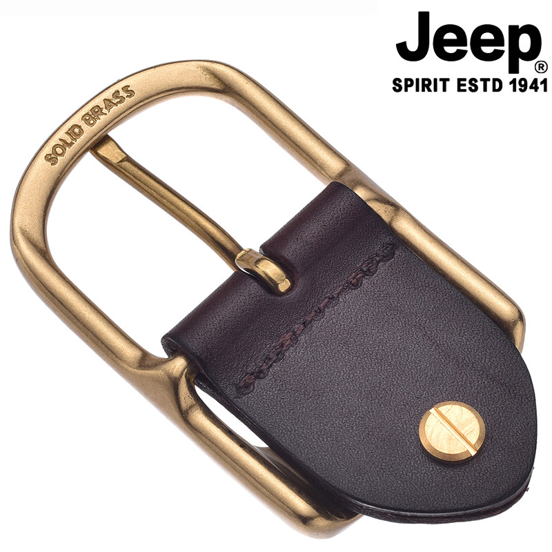 JEEP  가죽 벨트 버클 헤드 솔리드 구리 버클 클립 38CM 액세서리 구리 헤드 레이어 소 가죽 벨트 버클 수도꼭지