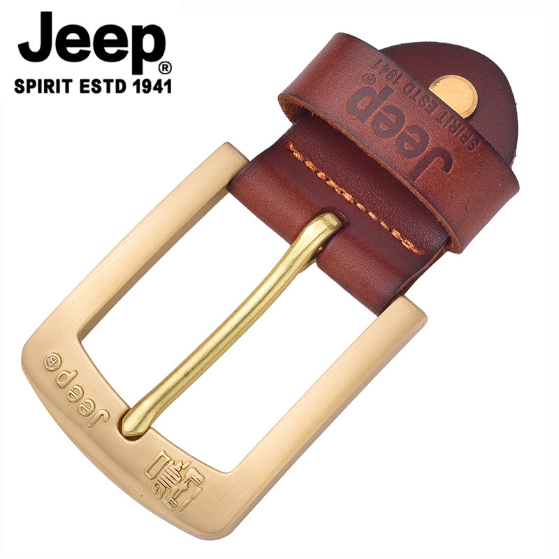 JEEP 솔리드 구리 버클 클립 첫 번째 레이어 소 가죽 벨트 버클 헤드 지프 3.8CM 벨트 액세서리 구리 버클 수도꼭지
