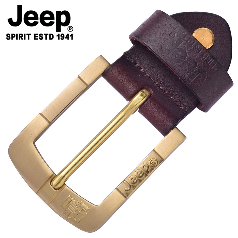 JEEP  가죽 벨트 버클 헤드 솔리드 구리 버클 38CM 클립 구리 액세서리 첫 번째 레이어 소 가죽 벨트 버클 수도꼭지