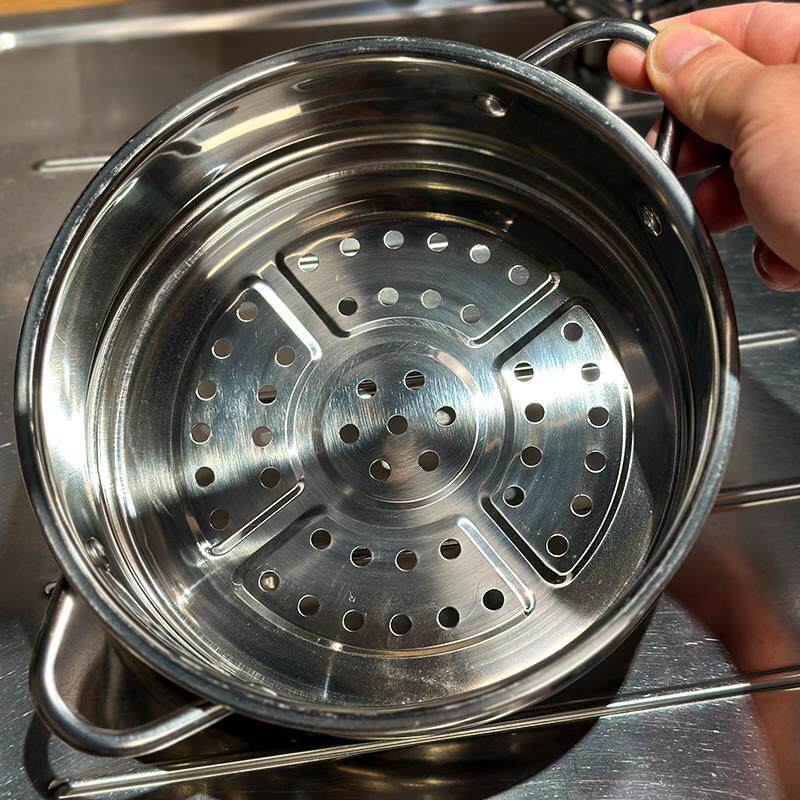 加厚 纯正304不锈钢蒸格/奶锅雪平锅蒸笼