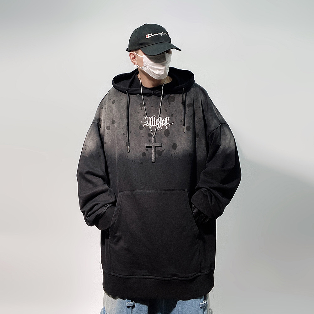 美式嘻哈潮牌vintage连帽卫衣