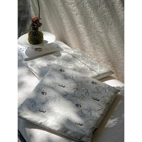 Texdream缎面凉感新中式刺绣坐垫