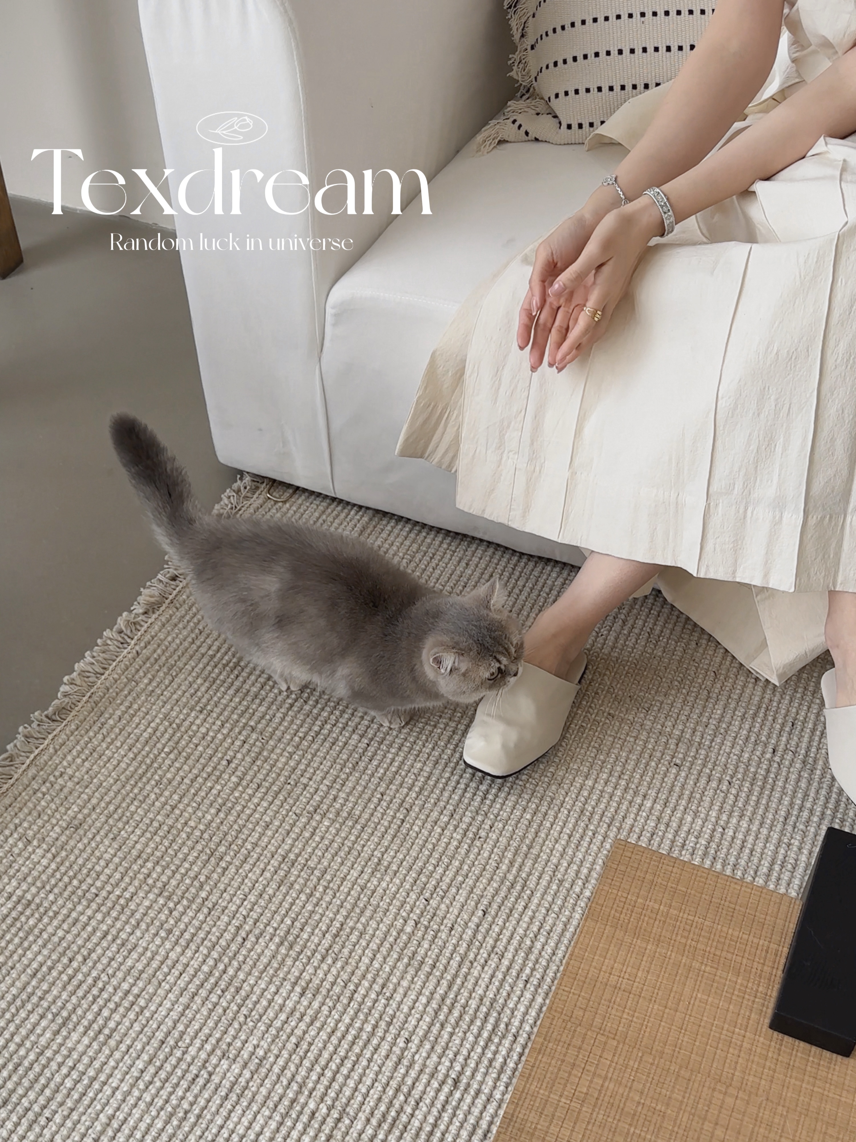 Texdream手工编织羊毛无胶地毯