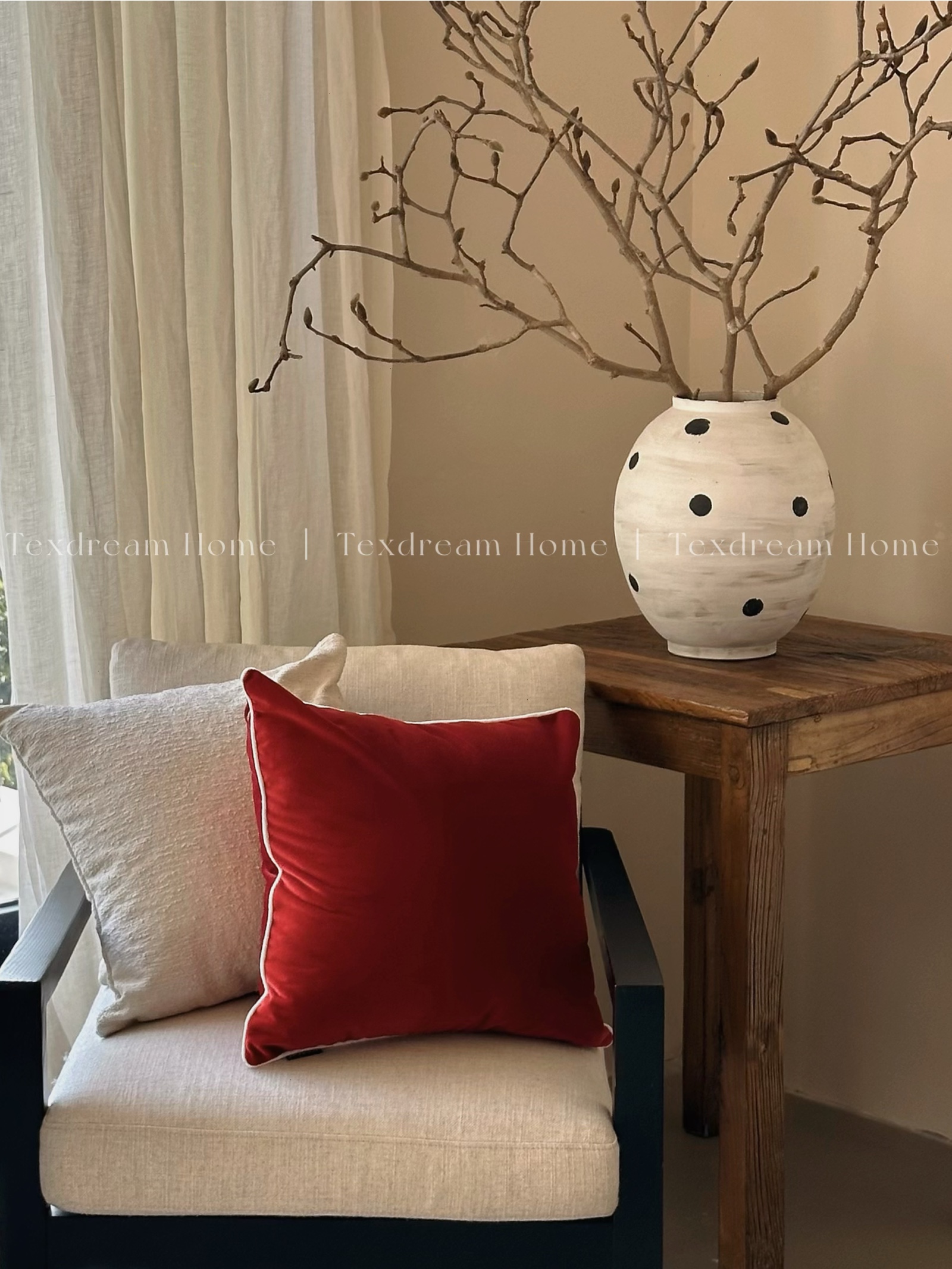 Texdream态度靠垫客厅新年枕套