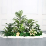 Моделирование Зеленое растение озеленение крупного торгового центра магазин украшает фальшивое растение в помещении комбинированные фальшивые цветочные деревья украшения для горшечных фальшивых цветов