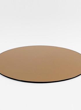 现代简约镜面玻璃托盘客厅咖啡桌桌面创意储物模型房无障碍豪华装