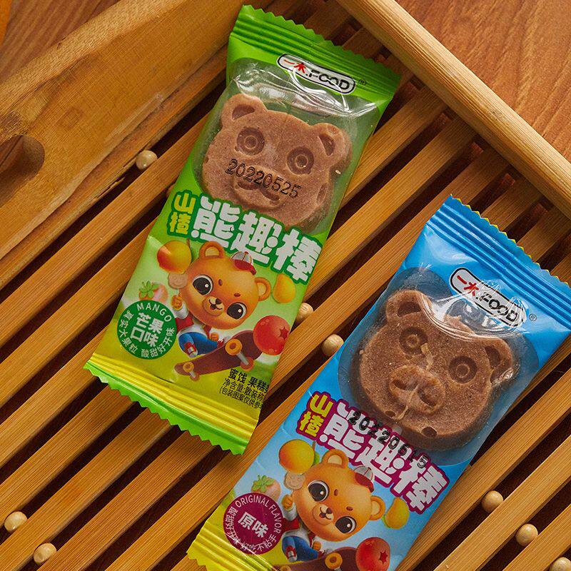 熊趣棒500g蜜饯儿童小零食棒棒糖休闲食品独立小包装果糕一木山楂