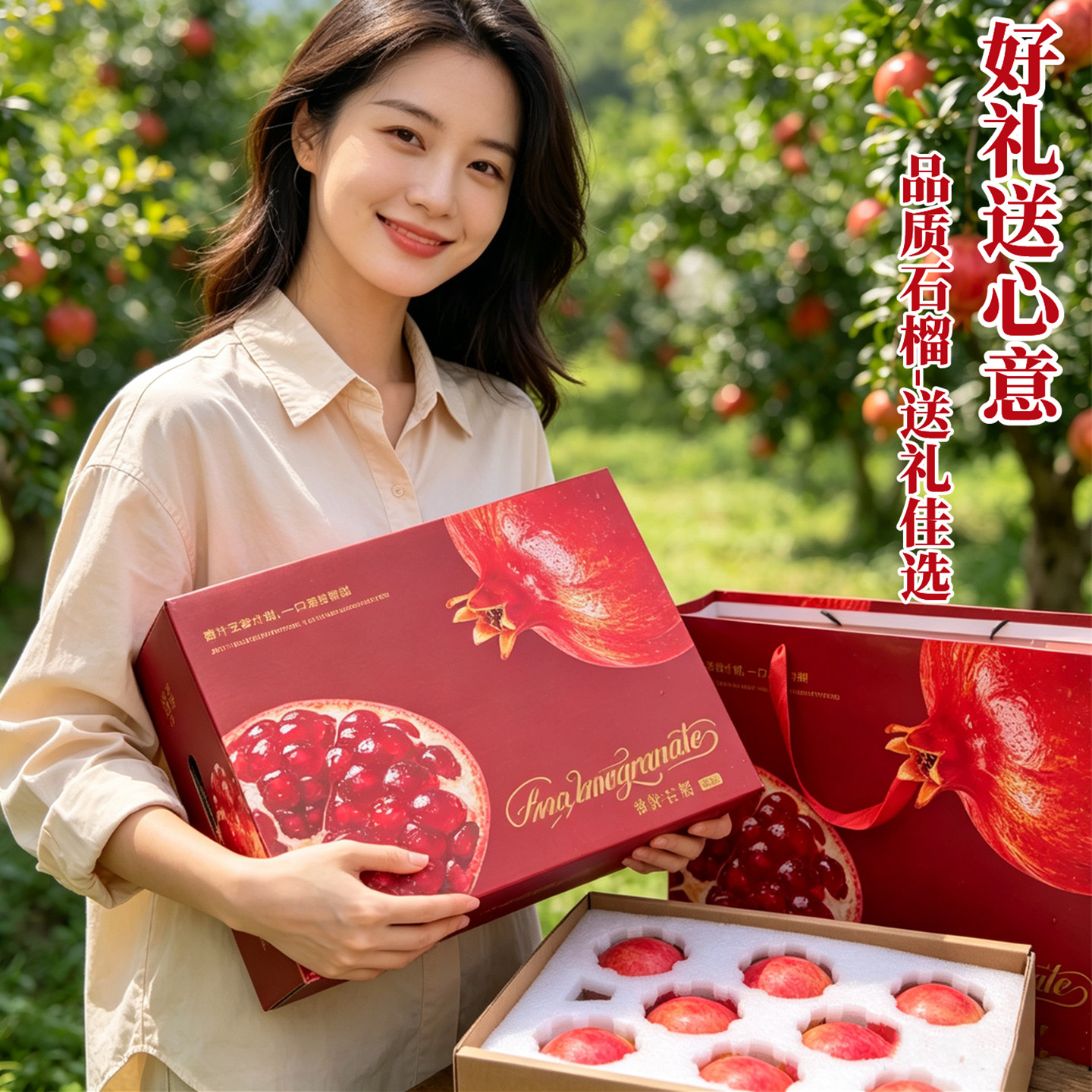 礼盒装突尼斯软籽石榴