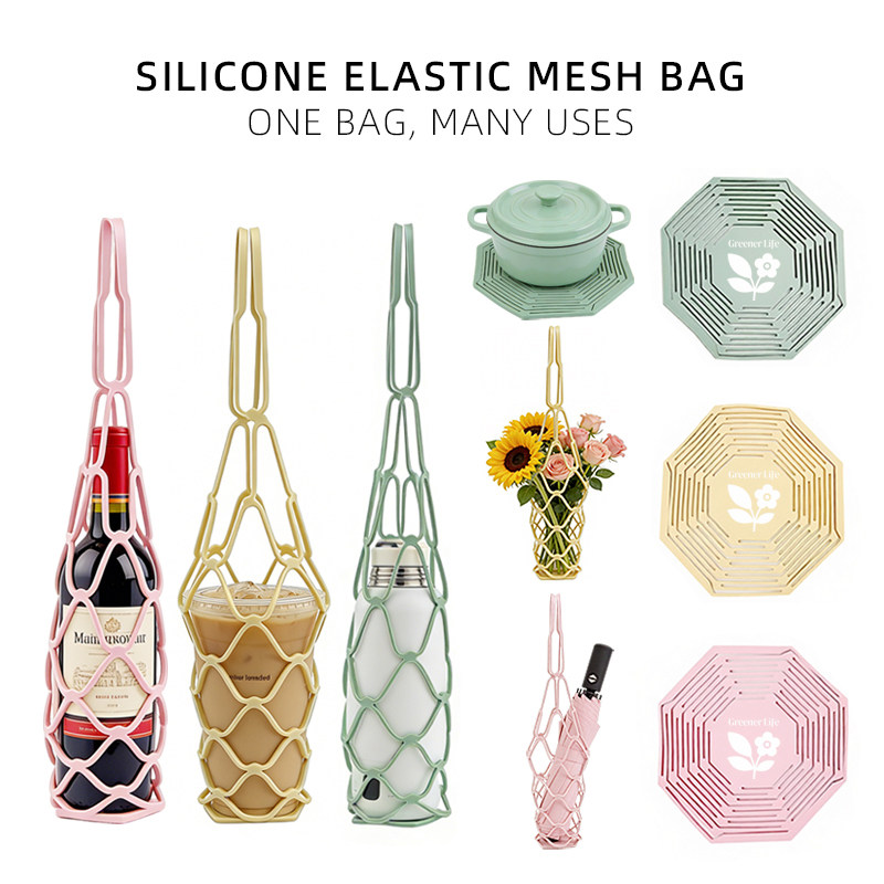 多功能热销餐垫硅胶垫提篮袋餐桌碗碟垫盘垫硅胶垫杯垫家红酒提袋