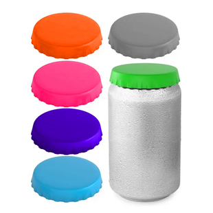 跨境热销硅胶可乐盖防尘密封易拉罐头盖子可重复使用罐装啤酒瓶盖