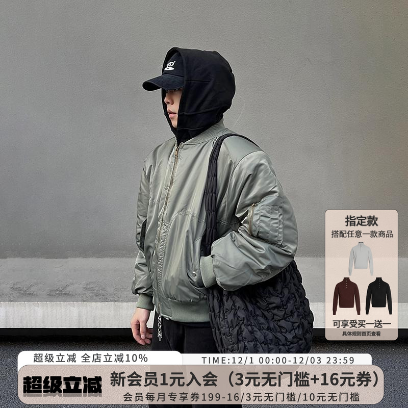 崔胜铉同款bomber飞行员夹克外套