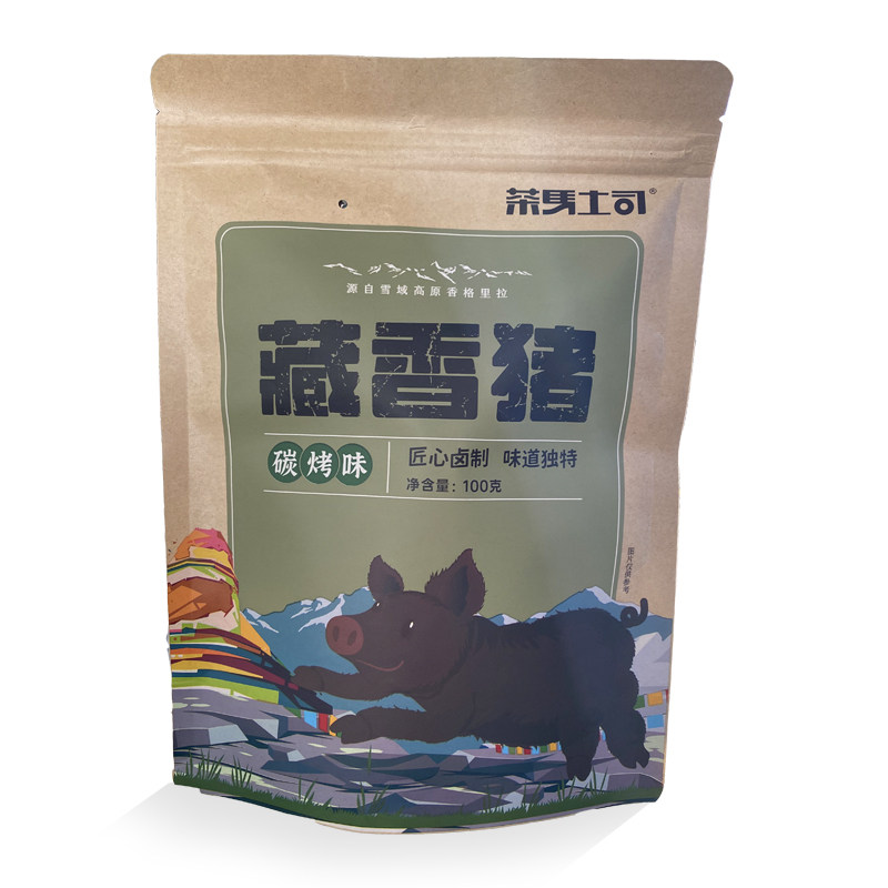 云南特产茶马土司云南迪庆藏香猪碳烤味100g1