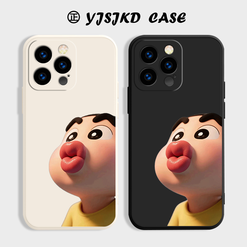 厚唇粗眉小新手机壳液态TPU透明