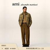 季 夹克 末甄选 Paris 字母全棉工装 Ami 男女同款 多口袋外套