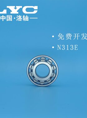 洛阳LYC轴承 N313E 2313 单列圆柱滚子 外圈无挡边 钢65x140x33mm