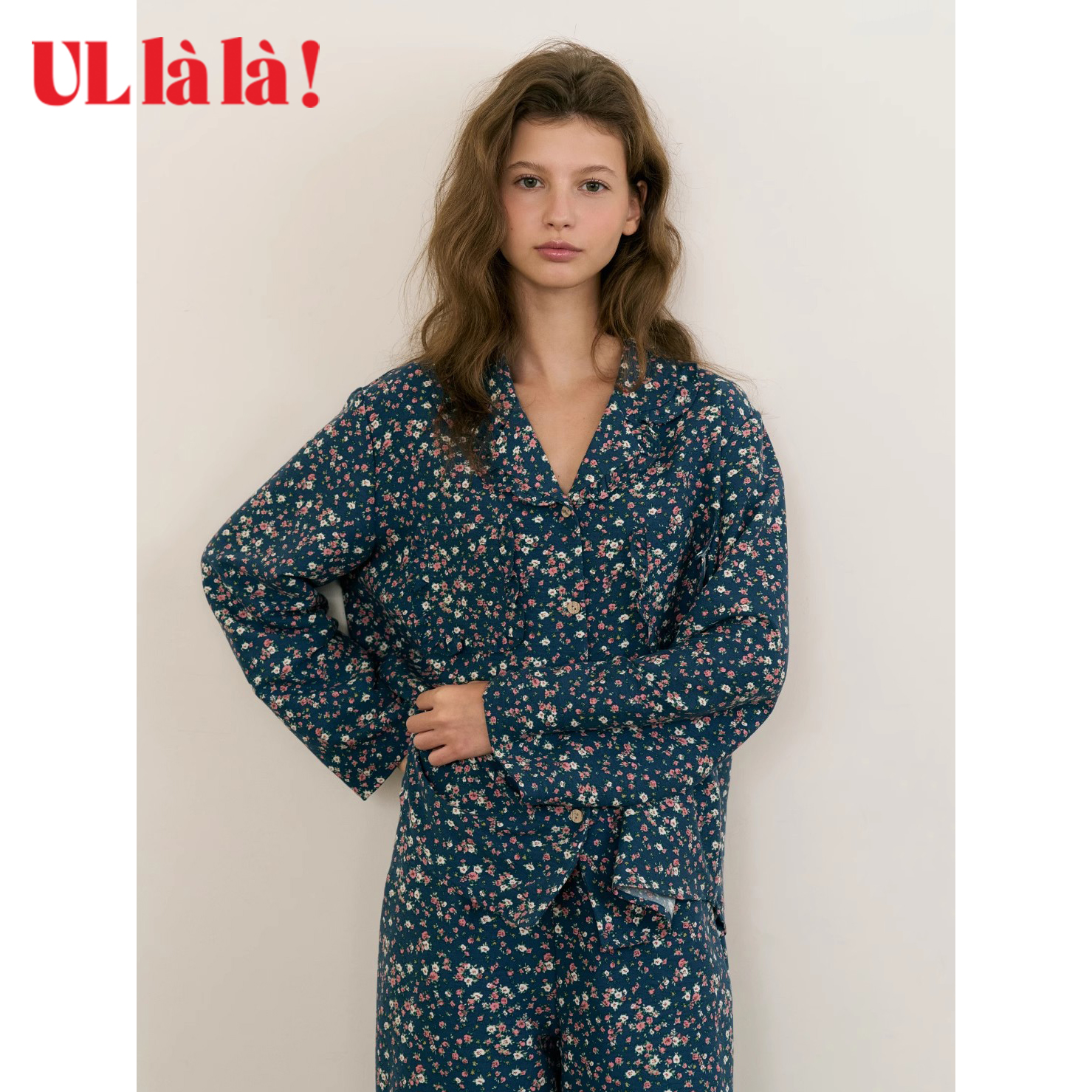 Ullala碎花睡衣家居服套装