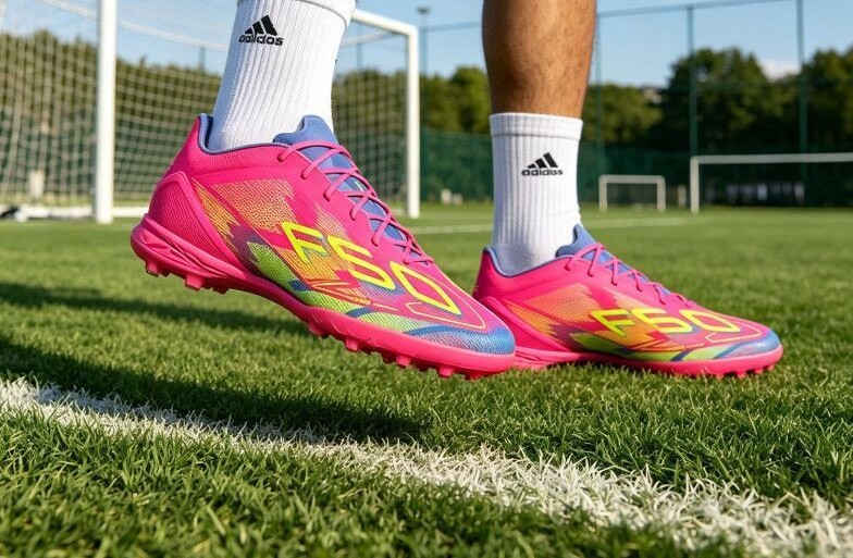 Adidas阿迪达斯F50 Pro次高端男生TF碎钉超轻透气足球鞋 JH6416