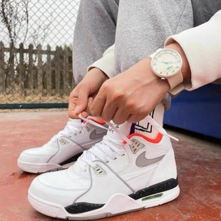 NIKE/耐克男子 AIR FLIGHT 89运动中帮篮球复古休闲鞋CW2616-101