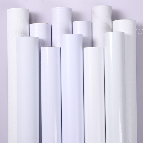 白色贴纸自粘家具桌面柜子门广告不干胶鱼缸背景汽车墙面遮丑贴膜